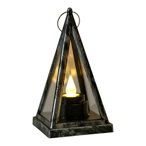 Vela decorativa triangular de LED com baterias. 1