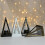 Vela decorativa triangular de LED com baterias. 3