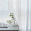 White sheer voile curtains polyester 1 pair 4