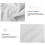 White sheer voile curtains polyester 1 pair 3