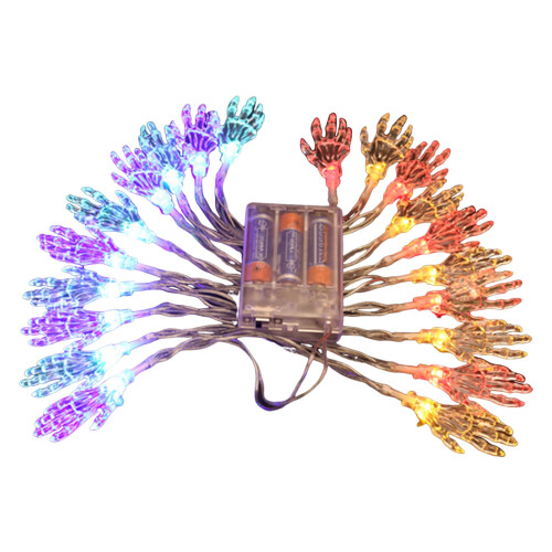Halloween string lights orange LED lanterns 10 ft 1