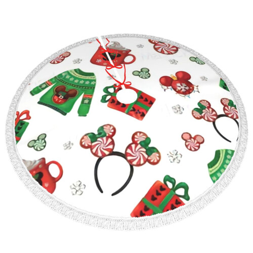Weihnachtsbaumrock 122 cm (48 Zoll) Polyester, Festtagsdekoration 2
