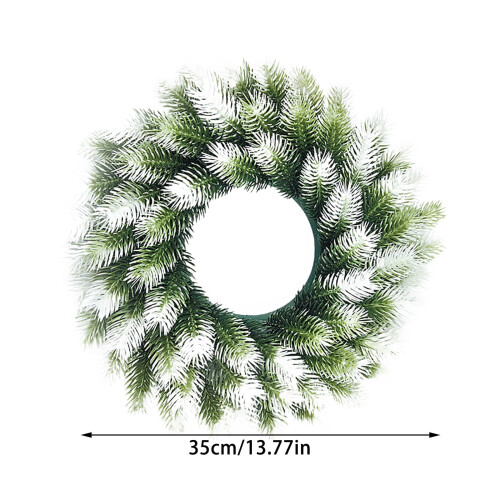 Christmas Wreath White Border Red Fruit 35x35 cm 2