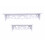 Ράφι τοίχου Yosoo White Carved – Πλωτή αποθήκευση 2