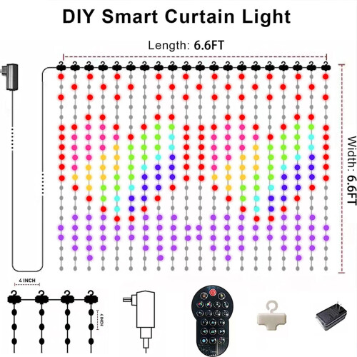 Smart RGB String Lights 400 LED with App Control 1