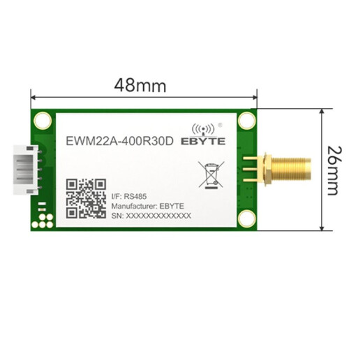EBYTE EWM22A-400R30D LoRa Module 433MHz LoRa RF Transceiver Module RS485 30dBm 10km Long Range UART DIP Port Module 2