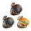 Windproof Peafowl Shape Ashtray Metal Ashes Container-Bronze 2