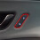 Car  Memory Adjustment Button Trim Frame for   2024 Car Interior Accessories Red 6