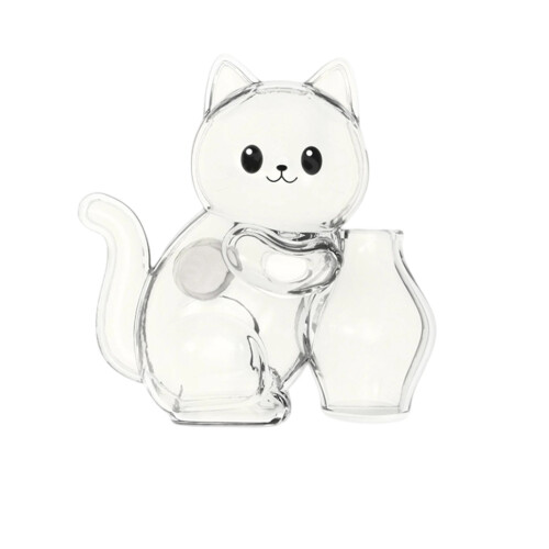 Cats Vase for Keepsakes,Pet Hair,Flower Decorative-1 1