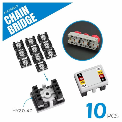 10Pcs Chain Bridge Connector for Chain Series Unit Puzzle Adjacent  Connection 1