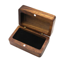 Natural Wood Magnetic Jewelry Box for Secure Storage and Display