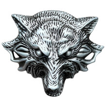 Wolf Design Belt Buckle Suitable For Different Outfits Metal