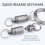 8X Titanium Quick Release Keychain,Detachable Key Ring Pull Apart Keychain,Key Holder Accessory for Bag/Purse/Belt 8