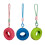 Roue d'exercice suspendue anti-mastication, lit de pneu-Vert 3