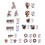 Wasbare en efficiënte raamsticker-1528 Vierdelige set 2