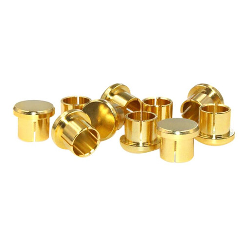 16Pc Gold Plated RCA Protection Cap Plug Short-Circuit Socket Phono Connector Shielding Plug Socket Protection Cover Cap 1