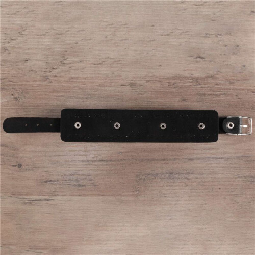 Mode Punk Nit Stud Mode Unisex LäDerbäLte Armband Armband (Svart) 1