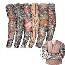 25-26 6pcs Temporary Tattoo Arm Sleeve Art Fake Non-Slip Arm Sunscreen Sleeve Body Art Stockings Protector
