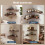 Levede Rustic Floating Shelves Set 2PC Kitchen Corner Wall Shelf Unit Storage 6