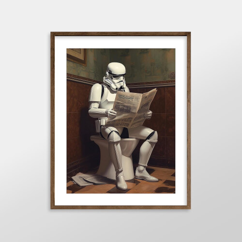 Star Wars Kunstdruck - Vintage Darth Vader, Yoda, 2