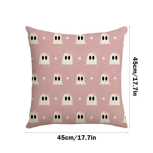 Halloween Pillow Cover Ghost Design 17.7x17.7 Inch 1