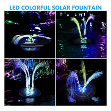 Pompa Fontana Solare da 6 W per Giochi D'Acqua con Cavo, Fontana Solare per il Bagno Degli Uccelli, Fontana Ad Energia Solare per il Bagno Degli