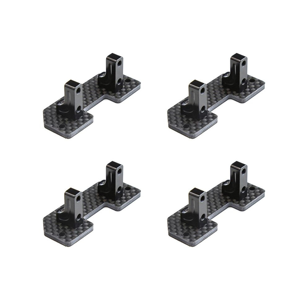 4X Carbon Fiber Servo Mount Axle Servo Fixed Bracket For Axial Scx10 Scx10 Ii 90046 1/10 Rc Crawler Car Upgrade Parts 6031559399318