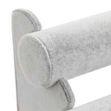 Ice Gray Velvet 3 Tier Bracelet Holder Jewelry Display Stand Emeral Bracelet Watch Organizer Organizer Jewelry Holder