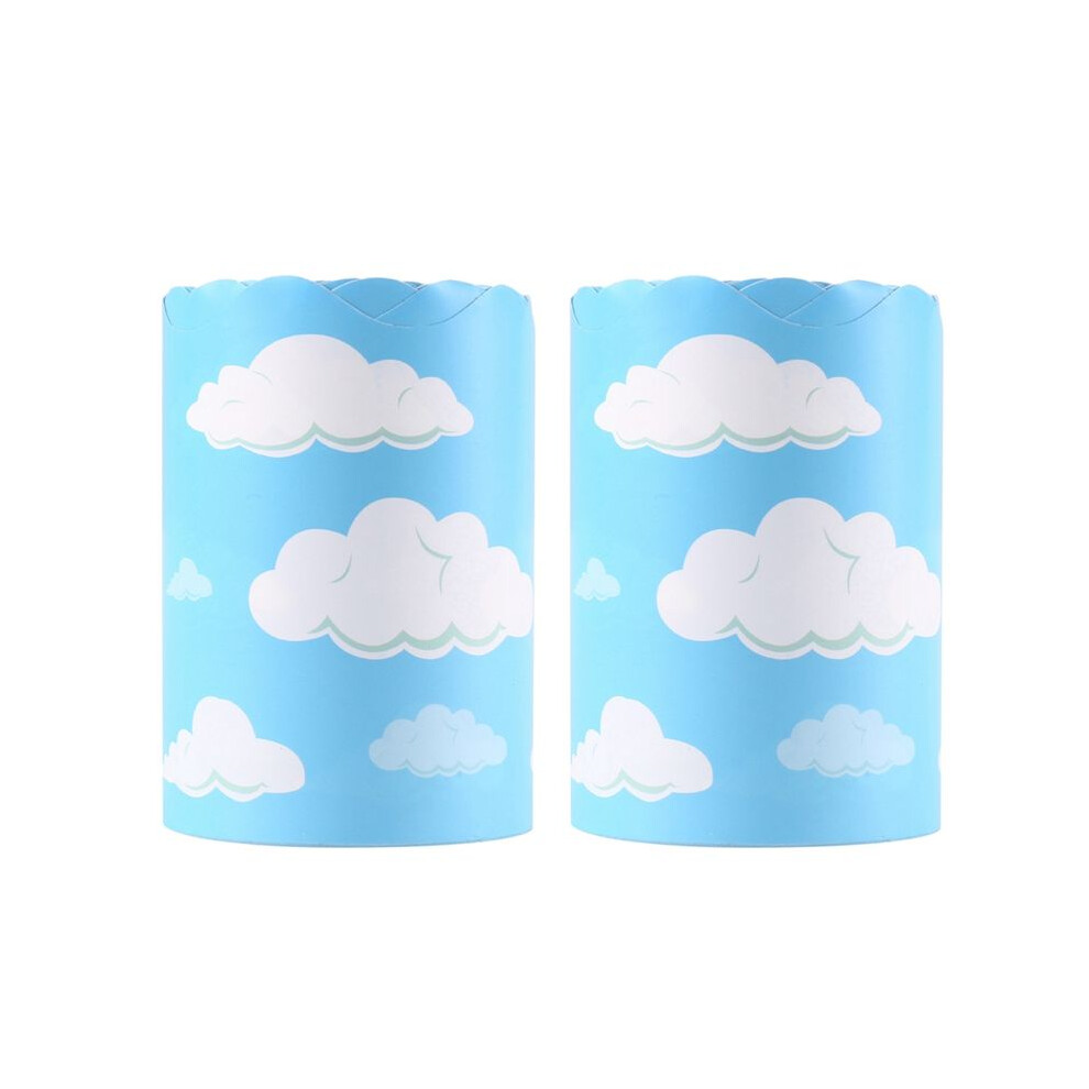 2X Sky Clouds Bulletin Board Border Scalloped Bulletin Board Border Stickers Board Trim For Classroom Decor 32.8 Ft 4711071806021