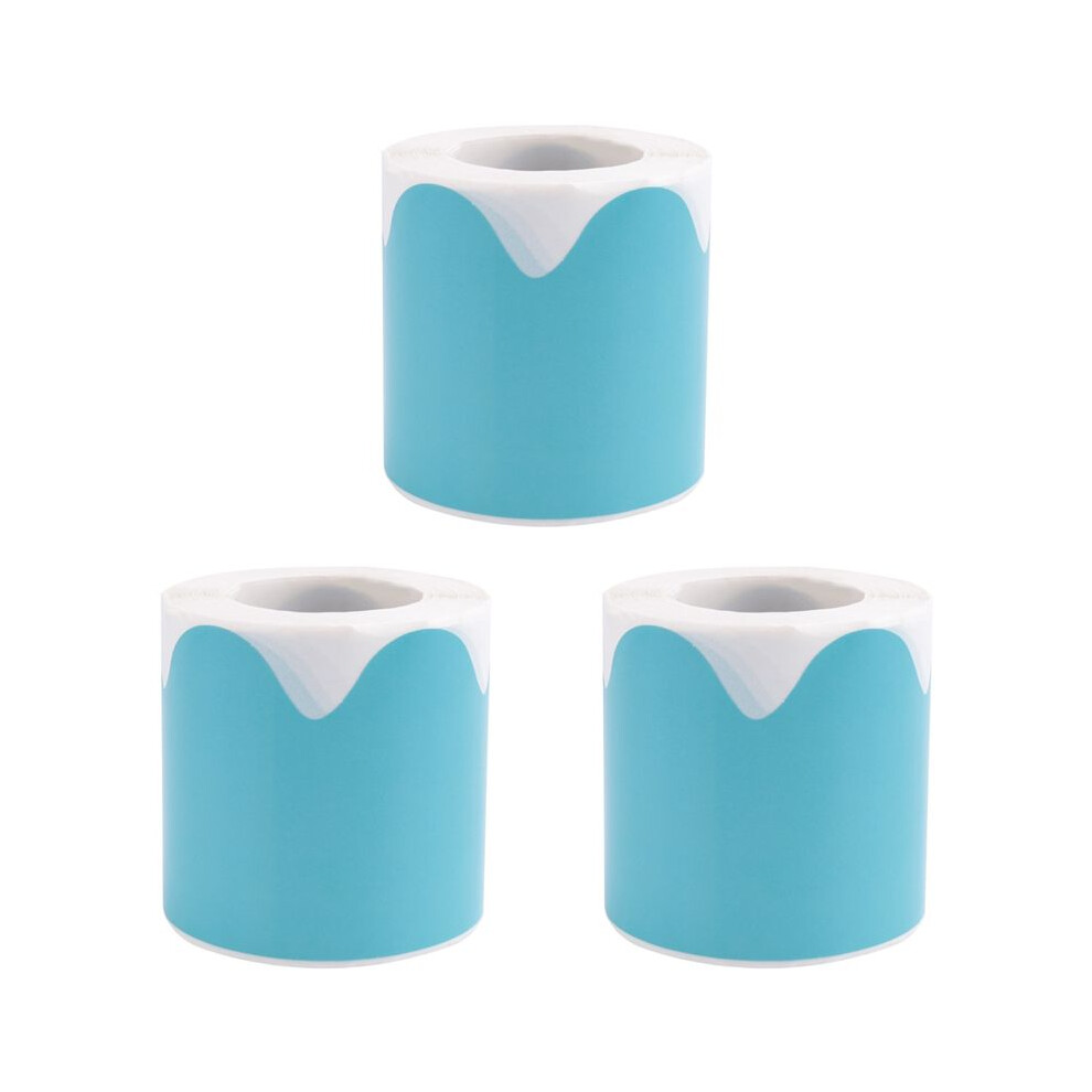 3X Scalloped Rolled Border Sticker Trim - 50Ft - Decorate Bulletin Boards, Walls, Desks, Windows, Doors 4713945965964