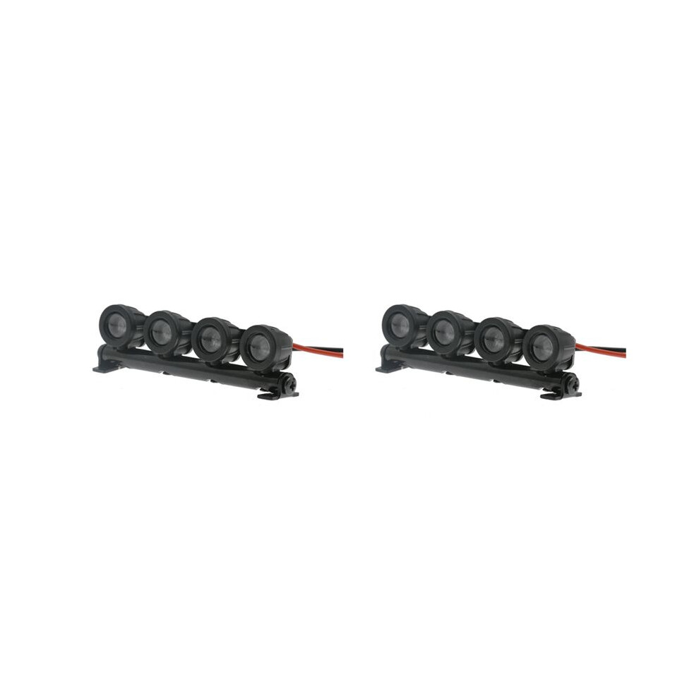 2X Led Bar Roof Lamp S For Axial Scx24 Fms Fcx24 Jimny Wpl D12 1/18 1/24 Rc Crawler Car,2 Light 4711201442242