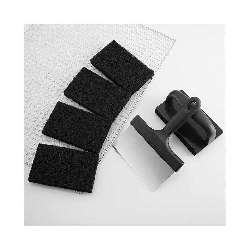 Griddle Cleaning Kit Flat Top Scouring Pads With 6In Grill Scraper Non Scratch Griddle Scrubber Cleaning Pad 6033987346070