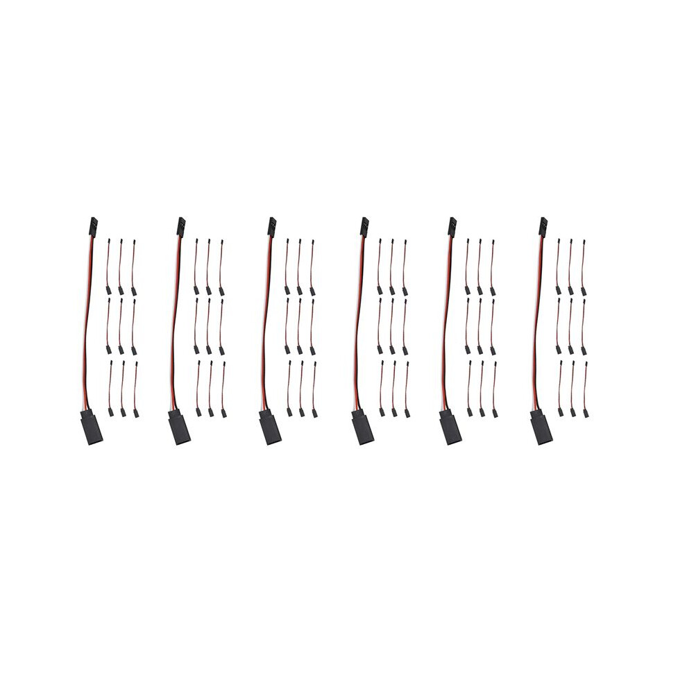60Pcs 150Mm Servo Extension Lead Wire Jr Cable 3Pin Male To Female For Rc Car 6034002902363