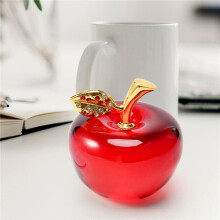 3X Christmas Crystal Glass Crafts Home Decoration Car Ornaments Crystal Crafts Miniature Souvenir Gifts