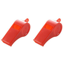 10 Pcs Sports Referee Plastic Assorted Color Whistle W String