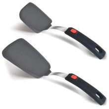 Flexible Silicone Spatula Turner, 600F Heat Resistant Silicone Spatula Set for Nonstick Cookware, Kitchen Tools