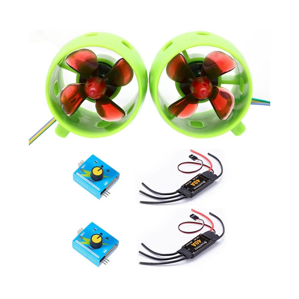 12V-24V 20A Underwater Jet Boat Thruster Engine 4 Blade Cw Ccw Motor For Diy Rc Robot Decoy Nest Boat Submarine 4712118592327