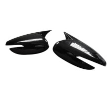 1Pair Rearview Mirror Cover Housing Ox Horn Trim Caps for  K3 Forte 2013-2018 Side Wing Mirror Shell Sticker B