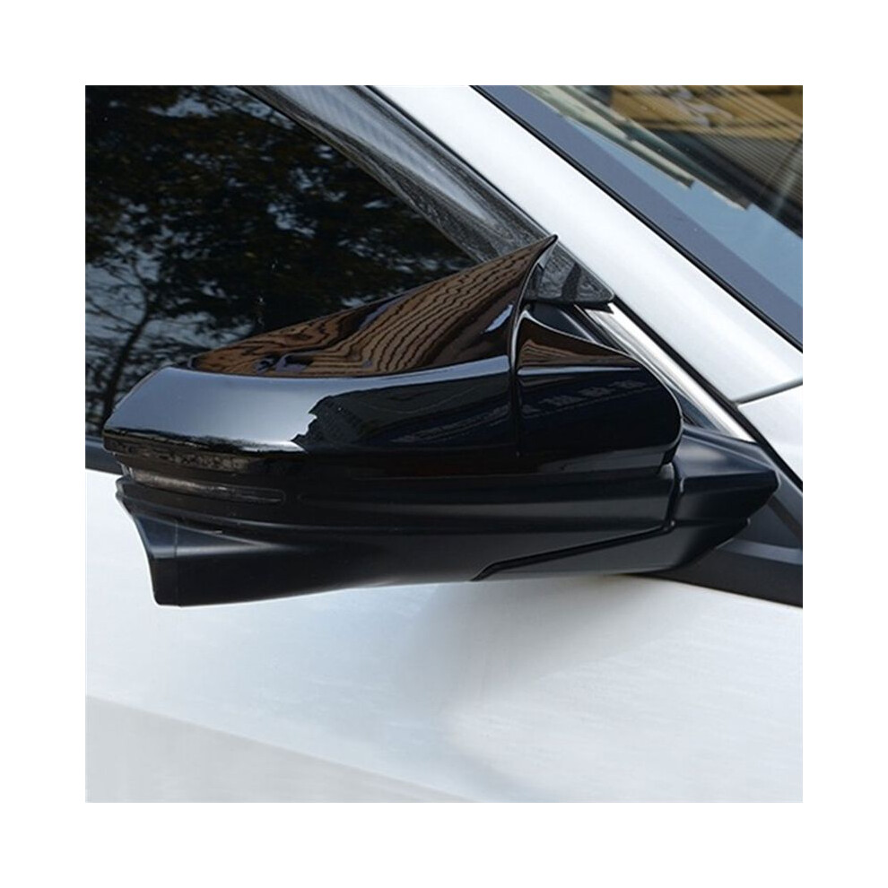 Rear View Side Mirror Cover Rearview Caps For 10Th 2016 2017 2018 2019 2020 Accessories, 2Pcs Black 6033987363657