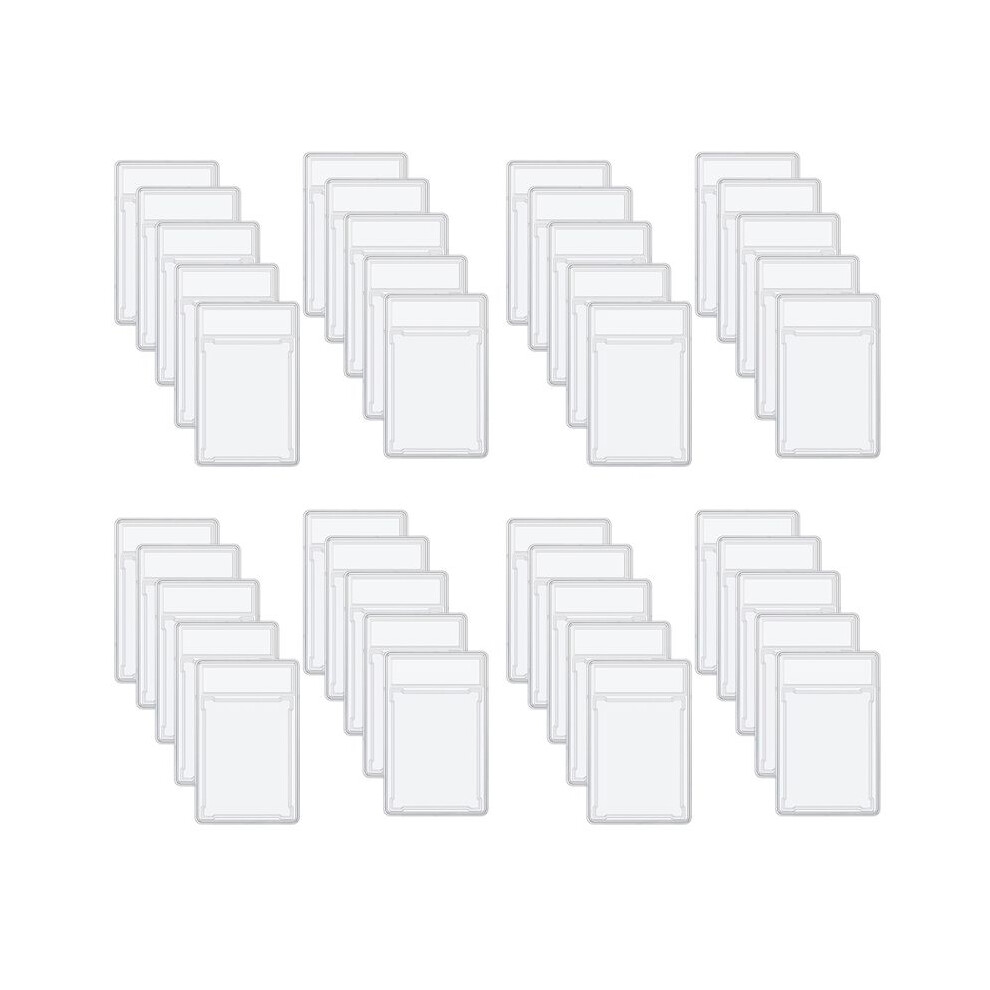 40 Pcs Trading Cards Protector Case Acrylic Clear Graded Card Holders With Label Position Hard Card Sleeves 6031982813658