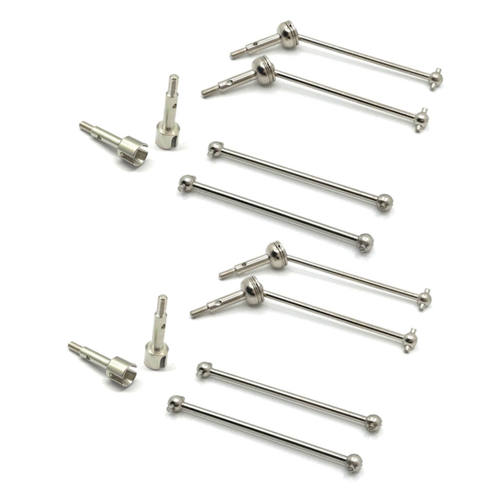 8Pcs Metal Front & Rear Cvd Drive Shaft For 144001 124018 124019 Rc Car Upgrade Parts Accessories 6033601655847