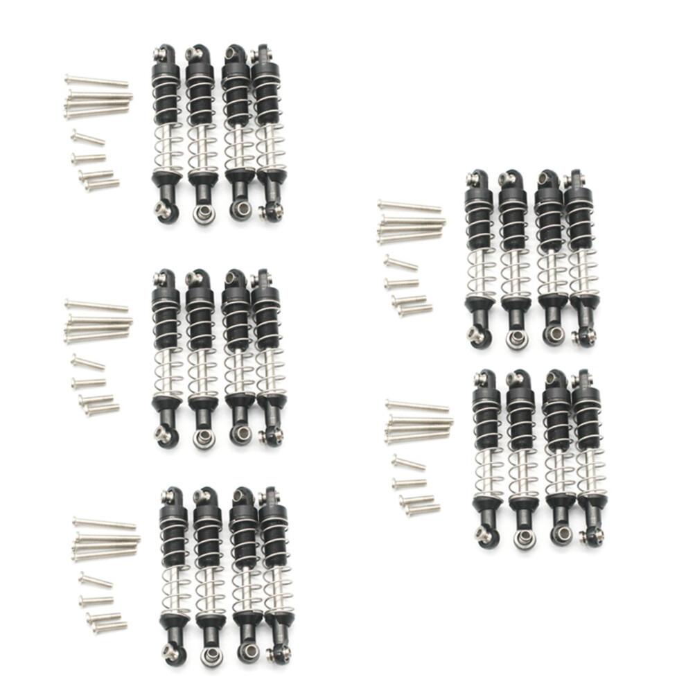 20 Pcs Metal Damper For Wpl C14 C24 C34 Mn D90 D91 D96 D99 D99s Mn90 Mn99s Rc Car Upgrade Parts, Black 6032926550653