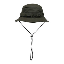 (Green) Outdoor Fishing Sun Hat Wide Brim Beach Windproof Boonie Hat Summer Bucket Cap with Sun for Protection for Men a Khaki