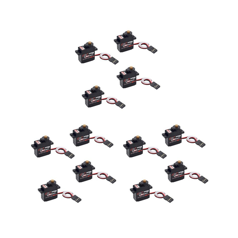 Surpass Hobby 12Pcs S0009m 9G Digital Servos Metal Gear Servo 1.4Kg Steering Gear For Rc Cars Parts Airplane Boat Ship Plane 4712838032417