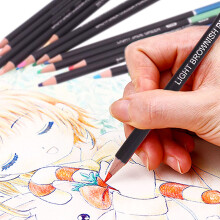 Farbe Stifte Set mit 120 Farben mit ReißVerschluss Etui für KüNstler AnfäNger, Nummerierter Bleistift für Professionelles Zeichnen