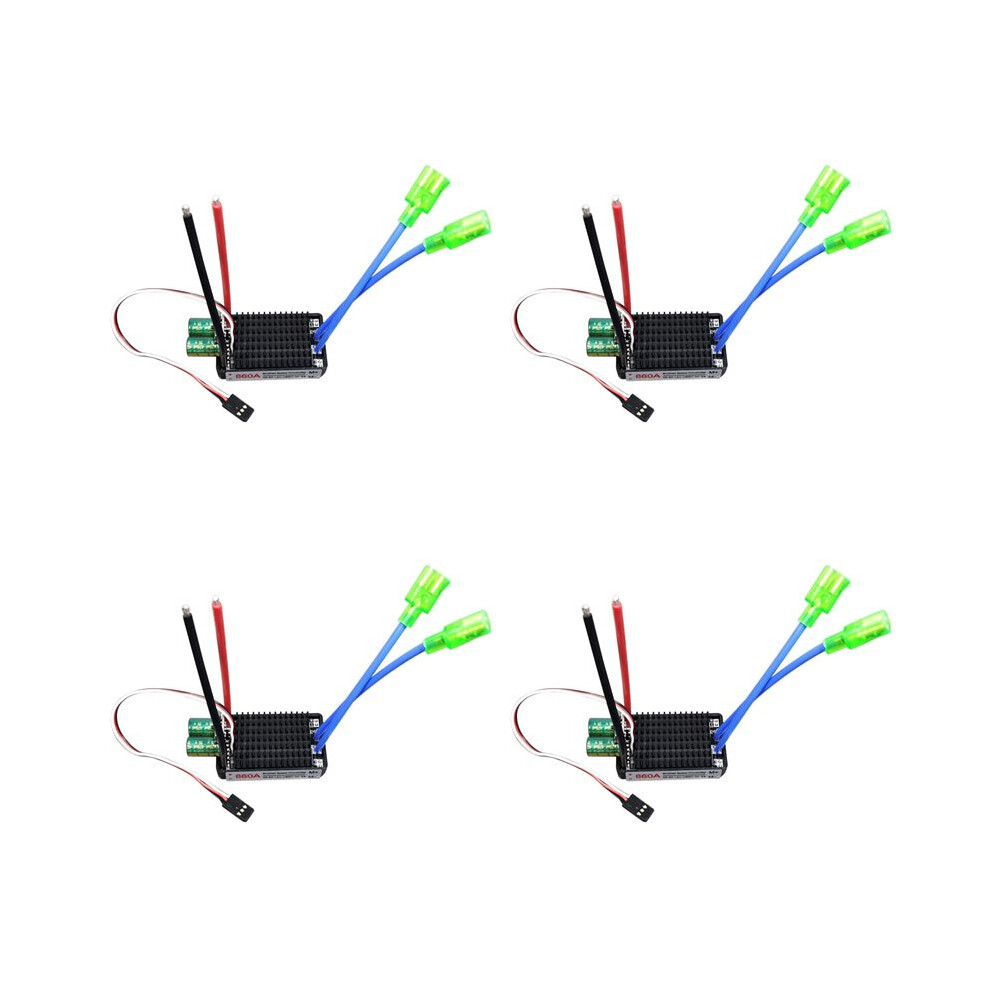 4X High Power 12V-24V Waterproof Bidirectional Rc Esc Brush Esc For Rc Car And Boat 860A 6032926506933