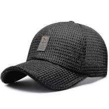 (black) Baseball Cap Style Unisex Fashion Solid Mesh Cap Breathable Outdoor Sun Protection Hat Wild Polo Classic Baseball Hats