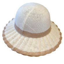 (Milky white) Summer Cap Versatile Light-Color Visor Sun for Protection Traveling Bucket Hat Foldable Wide Brim Outdoors Sports  Milky white