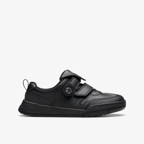 Clarks Laser Track K Black Leather