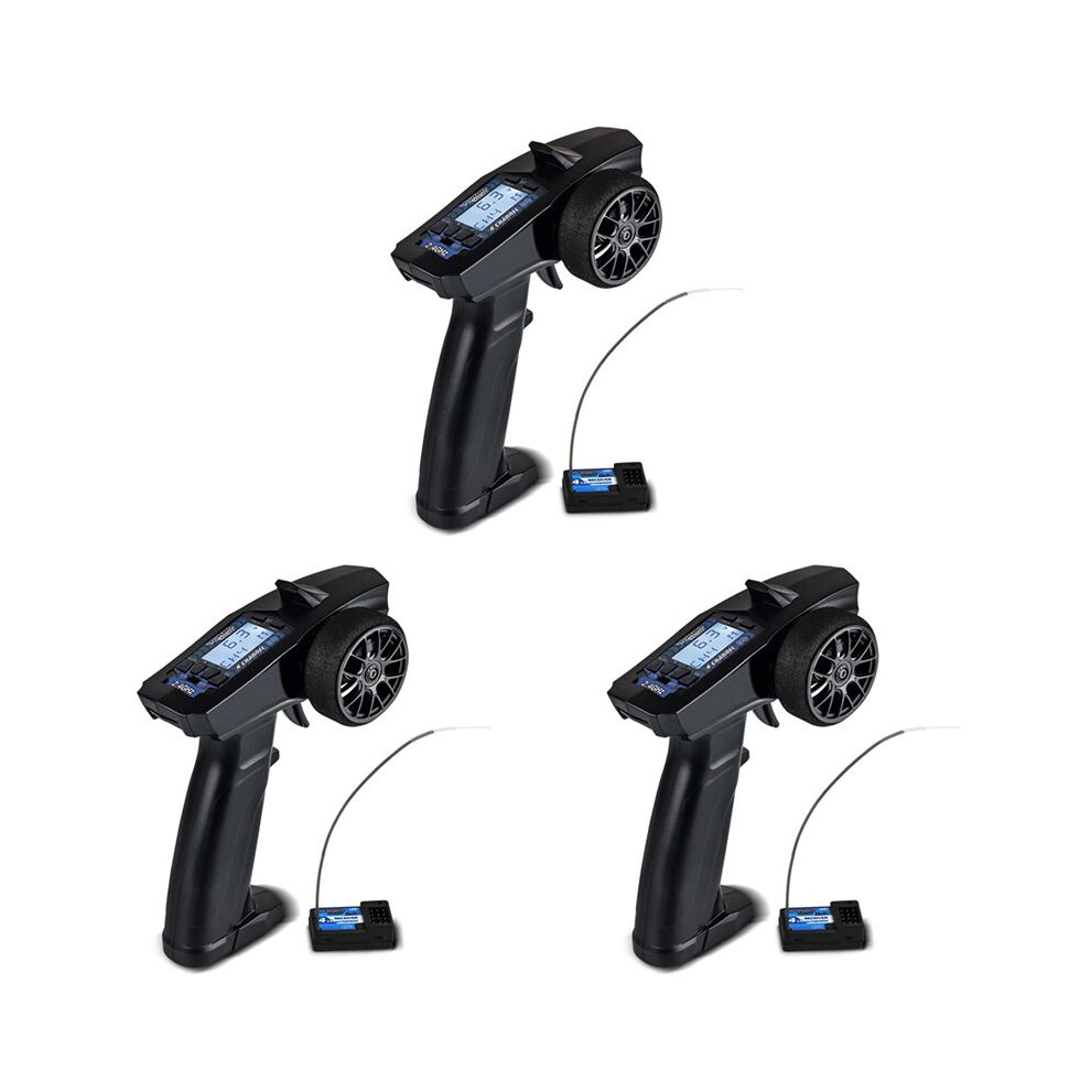 3X Turbo Racing 2.4G 4Ch Remote System Lcd Display Radio Transmitter Remote Control With Receiver For Rc Car Auto Boat 4712433308443